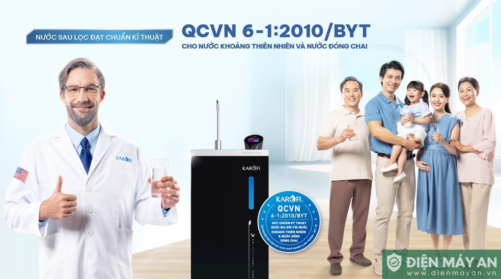 Máy lọc nước RO Hydro-ion kiềm Karofi KAE-S68 PRO 13 lõi